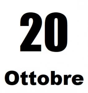 Domenica 20 ottobre